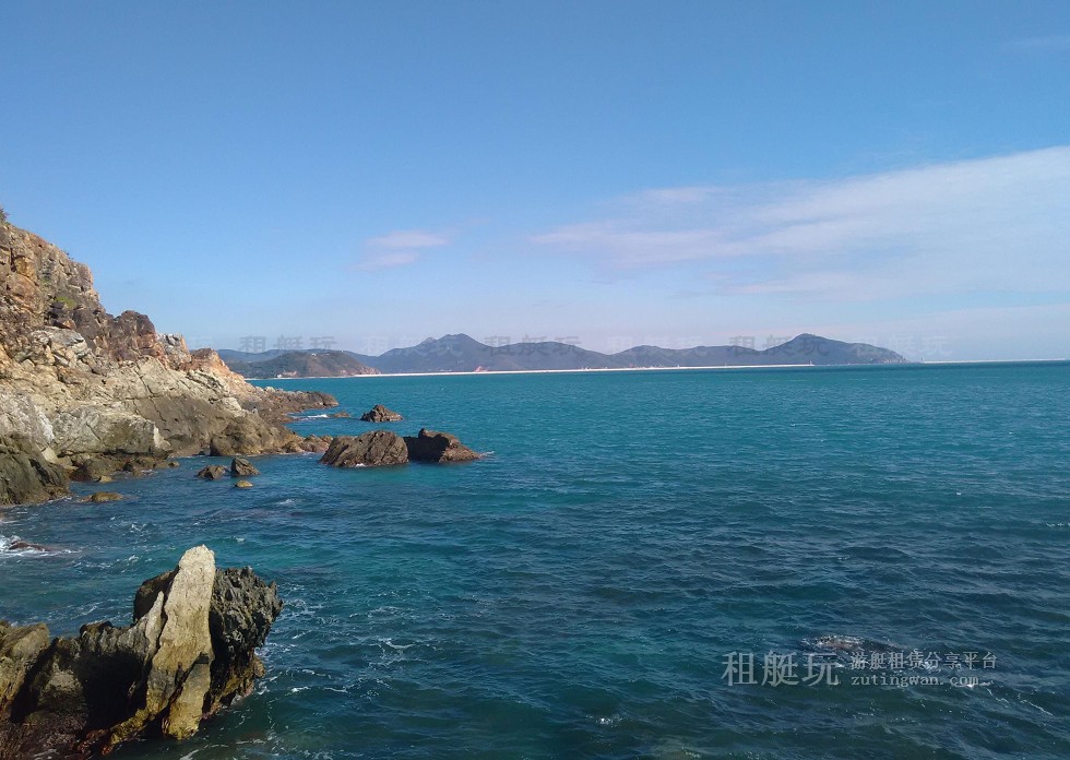 三亞旅游游艇 帆船租賃三亞港——小東海、大東海航線
