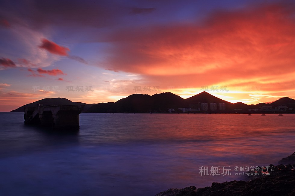 三亞旅游游艇 帆船租賃三亞港——小東海、大東海航線